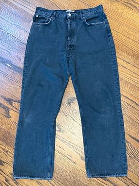 B37 Agolde Women’s 29 Straight-Leg Black Jeans